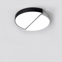 Modern Contemporary Round Stainless Steel Flush Mount Ceiling Light