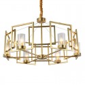 Fine Brass 6 Light Chandelier