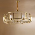 Fine Brass 8 Light Chandelier