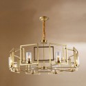 Fine Brass 8 Light Chandelier