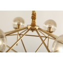 Fine Brass 6 Light Chandelier