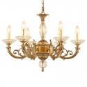 Candle Fine Brass Crystal Chandelier