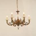 Candle Fine Brass Crystal Chandelier