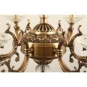 Candle Fine Brass Crystal Chandelier