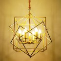 Fine Brass 6 Light Chandelier