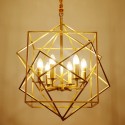 Fine Brass 6 Light Chandelier