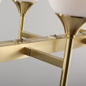 Fine Brass 8 Light Chandelier