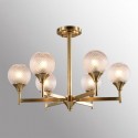 Fine Brass 6 Light Chandelier