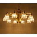 Fine Brass 10 Light Chandelier