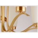 Fine Brass 6 Light Chandelier