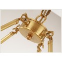 Fine Brass 8 Light Chandelier