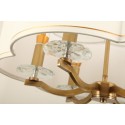 Fine Brass 6 Light Chandelier