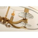 Fine Brass 6 Light Chandelier