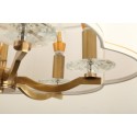 Fine Brass 6 Light Chandelier