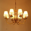 Fine Brass 8 Light Crystal Chandelier