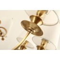 Fine Brass 8 Light Crystal Chandelier