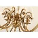 Fine Brass 8 Light Crystal Chandelier