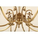 Fine Brass 8 Light Crystal Chandelier