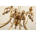 Fine Brass 8 Light Crystal Chandelier