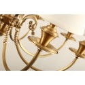 Fine Brass 8 Light Crystal Chandelier