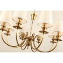 Fine Brass 8 Light Crystal Chandelier