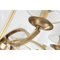 Fine Brass 8 Light Chandelier