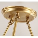 Fine Brass 4 Light Chandelier