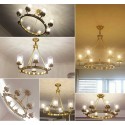 Fine Brass 4 Light Chandelier