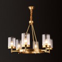 Fine Brass 6 Light Chandelier