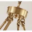 Fine Brass 6 Light Chandelier