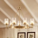 Fine Brass 9 Light Chandelier