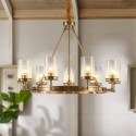 Fine Brass 9 Light Chandelier