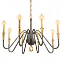 Fine Brass 8 Light Chandelier