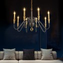 Fine Brass 8 Light Chandelier