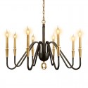 Fine Brass 8 Light Chandelier