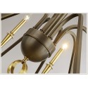 Fine Brass 8 Light Chandelier