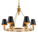 Fine Brass 6 Light Chandelier