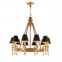 Fine Brass 10 Light Chandelier