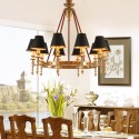 Fine Brass 10 Light Chandelier