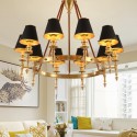 Fine Brass 10 Light Chandelier