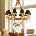 Fine Brass 10 Light Chandelier