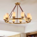 Fine Brass 10 Light Chandelier