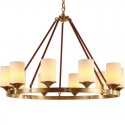 Fine Brass 10 Light Chandelier