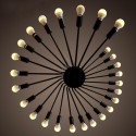 Black 26 Light Retro Vintage Modern/ Contemporary Chandelier