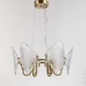 Fine Brass 6 Light Chandelier