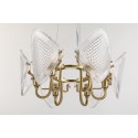 Fine Brass 6 Light Chandelier