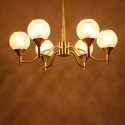 Fine Brass 6 Light Chandelier