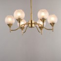 Fine Brass 6 Light Chandelier