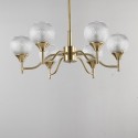 Fine Brass 6 Light Chandelier