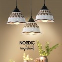 1 Light Modern/ Contemporary Pendant Light with Ceramic Shade